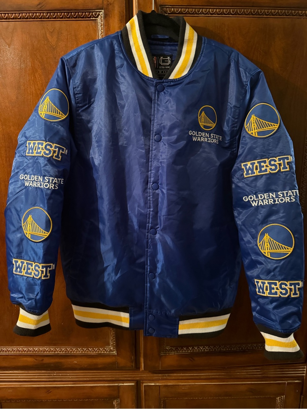 Men’s golden state warriors Satin Bomber Jacket